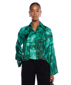 Malachite print Blouse