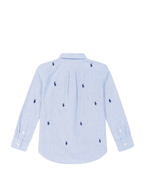 Logo embroidered cotton shirt