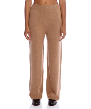 Straight fit wool trousers