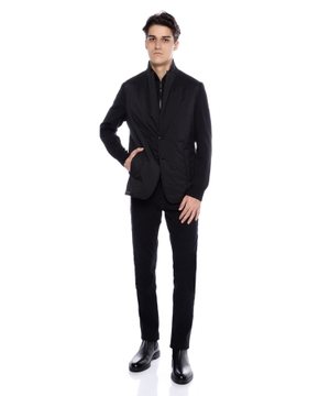 Layered panelled transformer jacket