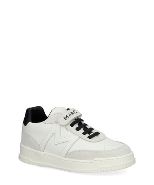 Lace up leather trainers