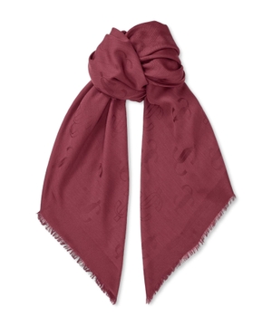 Emani scarf with logo embroidery