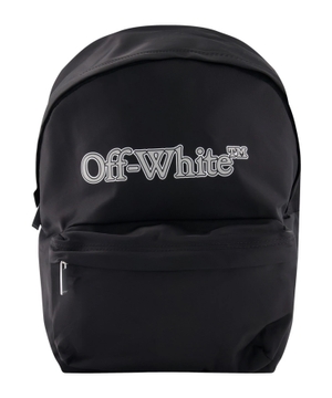 Backpack with logo print