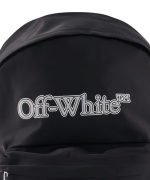 Backpack with logo print