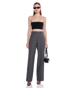 Trousers with crochet details
