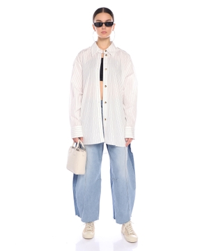 İki belli denim şalvar