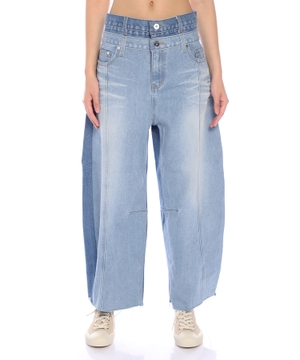 İki belli denim şalvar