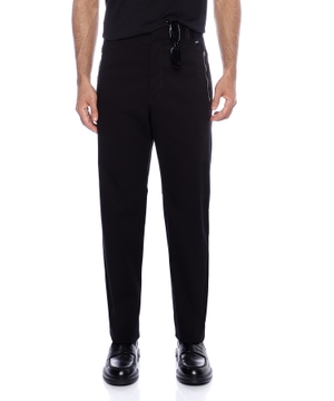 Straight-fit trousers with logo detail