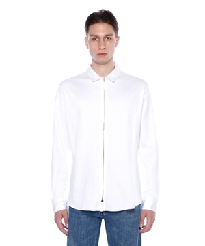 Shirt with zip fastening