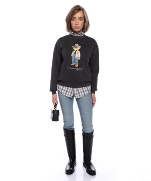 Polo Bear флисовый свитшот с круглым вырезом