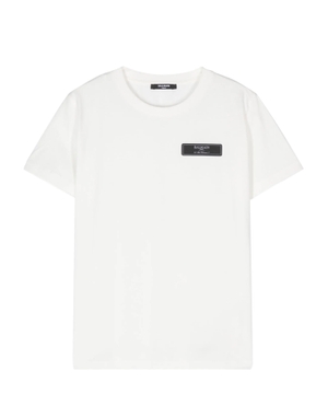 Cotton T-shirt with logo patch