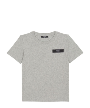 Cotton T-shirt with logo patch