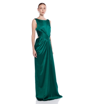 Satin maxi dress