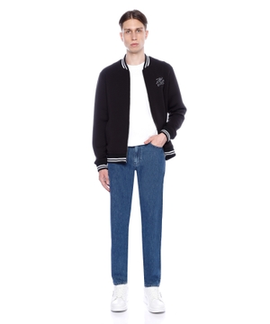 Düz biçimli denim şalvar