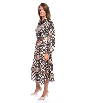 Printed midi dress