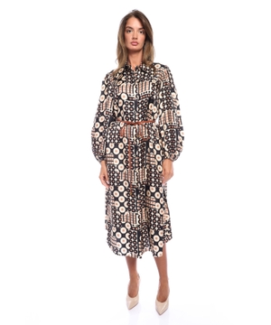 Printed midi dress