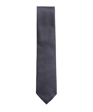 Patterned silk tie