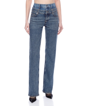 Double waistband jeans