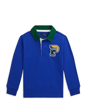 Cotton Jersey Letterman Rugby Shirt