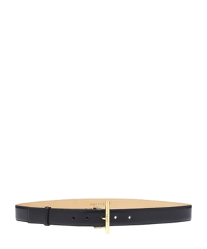 Hip belt with T-shaped closure