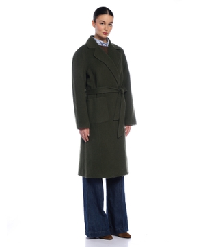 Coat with belt