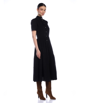 Lace-trim cotton Viole dress