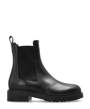 Boots with loqo details