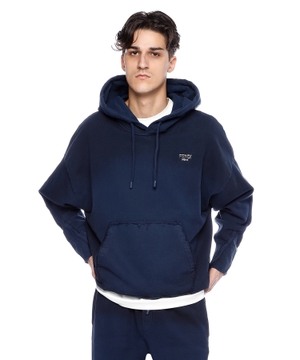 Cotton hoodie with logo embroidery