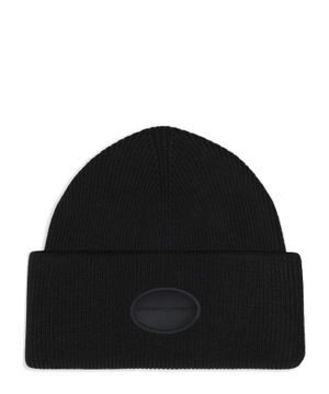 Logo embroidered wool beanie