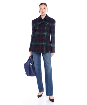 Wool-blend tweed jacket