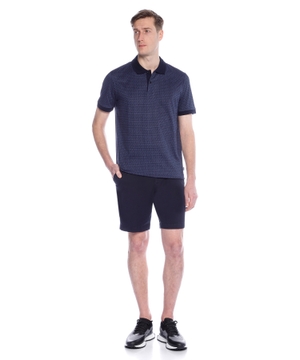 Polo shirt with monogram print