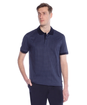 Polo shirt with monogram print