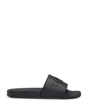 Slides with raised logo