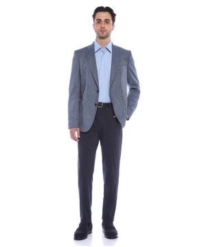 Regular-fit shirt in E-stretch cotton twill