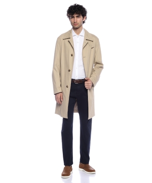 Slim-fit shirt in cotton-piqué jersey