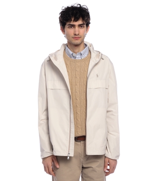 Windbreaker with zip fastening