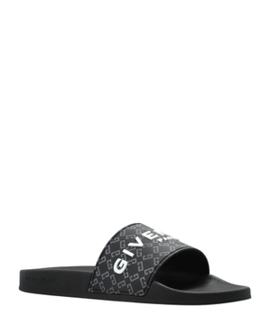 Logo-embossed slides