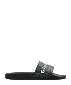 Logo-embossed slides