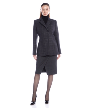 Blazer with check pattern
