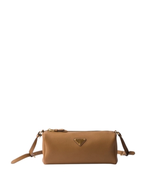 Leather logo pouch