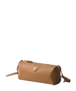 Leather logo pouch