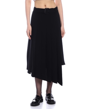 Asymmetric midi skirt