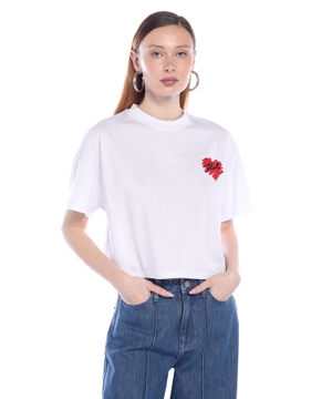 K/Heart cotton t-shirt