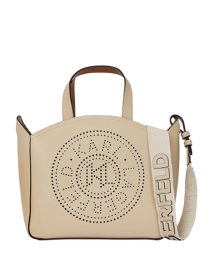 K/Circle Perforated Small Tote çanta