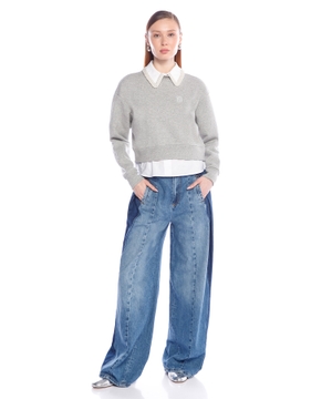 Layered effect sweatshirt
