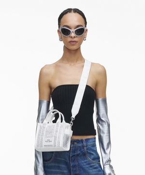 The Crystal Canvas Crossbody Tote Bag