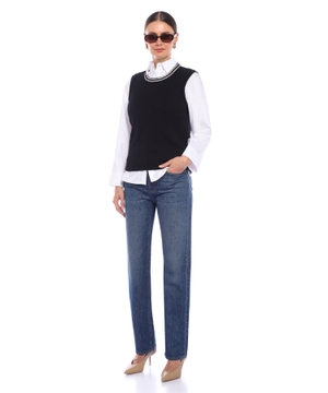 Sleeveless knitted Udine vest