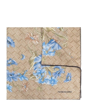 Printed silk scarf