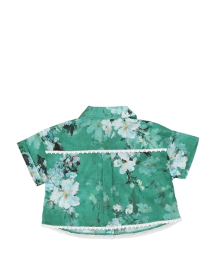 Printed shirt with short sleeves