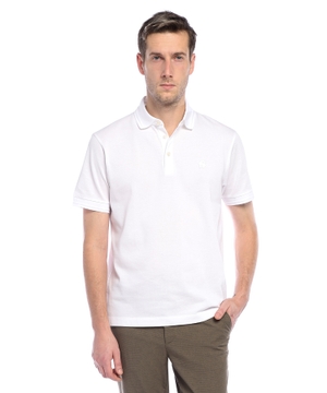 Straight-fit cotton polo shirt